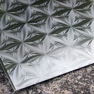 تنقش ورقة الفولاذ المقاوم للصدأ الزخرفية 3D للوحة الجدار